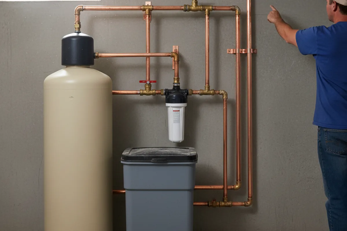 Whole-house water treatment system installed in Glendale
